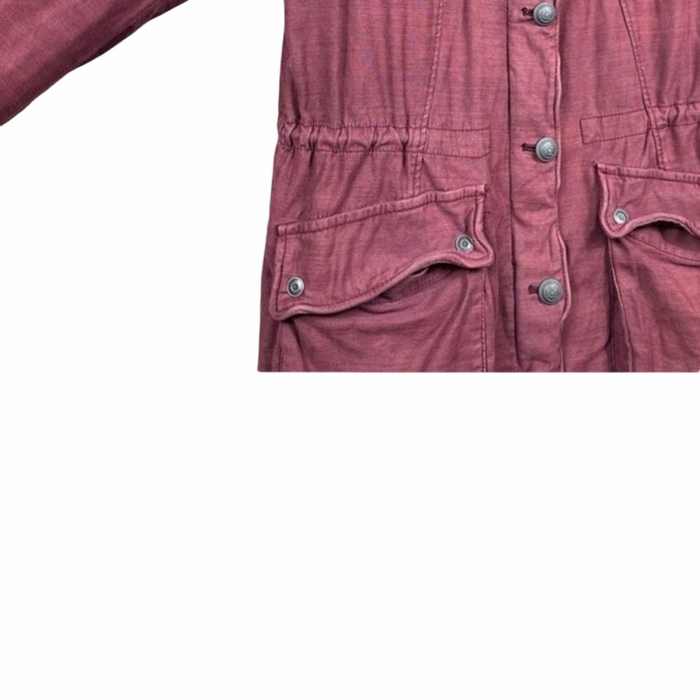 FREE PEOPLE Not Your Brothers Surplus Jacket Size Medium
Vintage Wash Burgundy - Picture 7 of 11